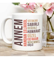 Kişiye Özel Annem Kahve Kupası