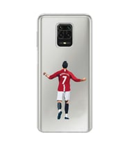 Xiaomi Redmi Note 9S - Redmi Note 9 PRO Uyumlu Cristiano Ronaldo Tasarımlı Şeffaf Telefon Kılıfı
