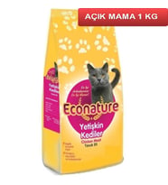 Econature Tavuk Etli Kedi Maması 1 Kg AÇIK