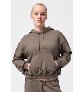Nike Air Jordan Crossover Dri-Fit Loose Fit Womens Sweatshirt Kapüşonlu Bol Kesim Kadın Sweatshirt Kahverengi
