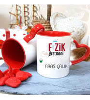 Fizik Öğretmenine Özel Öğretmenler Günü Hediyesi Kişiye Özel Kupa Bardak