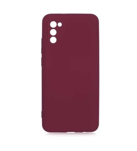 Samsung Galaxy A02S Kılıf Orj Lansman Serisi Pürüzsüz Esnek Kadife İç Kısım (Koyu Mor)