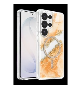 Northcity Onegif Samsung Galaxy S26 Ultra Lotus Simli Magsafe Kapak - Turuncu