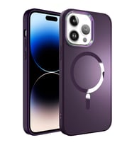 Apple iPhone 14 Pro Max Kılıf Magsafe Wireless Şarj Özellikli Zore Stil Kılıf (Mor)