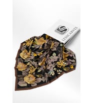 Lesscarves Pamuk İpek Eşarp Çiçek Desenli LS2206