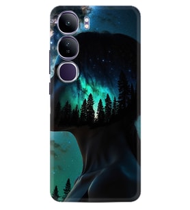 Vivo V40 Lite Kılıf Boutique Baskılı Resimli Woman in Tree Pcode -004