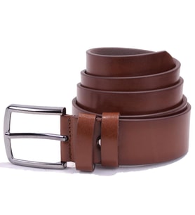 Dagoster DMK26-355 Kahve 4 cm Suni Deri Erkek Kemer