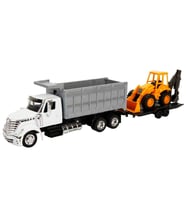 1:43 Long Haul Damperli İş Makineli Taşıyıcı Kamyon