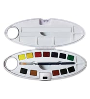 Pebeo Watercolour Aquarelle Fine Sulu Boya 12 Renk Oval Palet