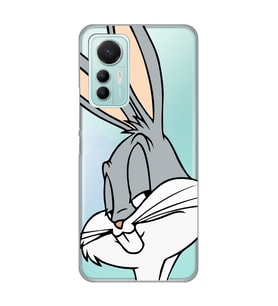 Xiaomi Mi 12 Lite Uyumlu Bugs Bunny Desenli Şeffaf Telefon Kılıfı