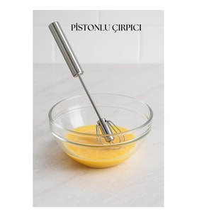 Pistonlu Metal Çırpıcı 30 cm