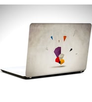 Geometrik Renkler Laptop Sticker 10 İnch (25X19CM)