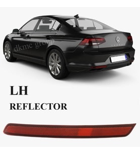 PASSAT B8,5 SEDAN 2019-2022 MODEL ARASI UYUMLU SOL SÜRÜCÜ TARAFI ARKA TAMPON REFLEKTÖRÜ