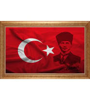 ALTIN ÇERÇEVELİ PASPARTULU TABLO CR891