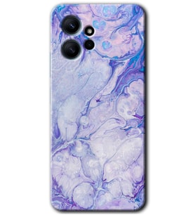 Redmi Note 12 4G Kılıf HD Desen Baskılı Kılıf - Spots Lilac