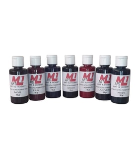 M1 ART EPOKSİ ULTRA PİGMENT PASTA 50.gr X 7 adet  Opak & Transparan Sıvı Pigment Boya