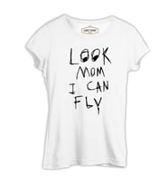 Travis Scott - Look Mom I Can Fly Beyaz Kadın Tshirt