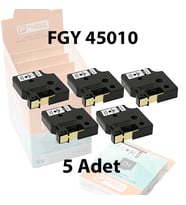 Foogy Dymo D1 Muadili Etiket Plastik Şeffaf - 12 mm x 7 mt - 45010 - Eko Paket 5 li