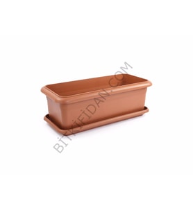 Villa Bahçe Saksı Siyah Renk -62 Litre