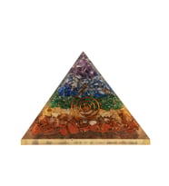 Çakra Doğal Taş Organit Piramit - 9cm (Karışık)