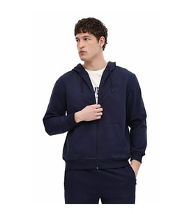 Lumberjack MB SN72 FZ HOD 6FX Lacivert Erkek Sweatshirt A102064454