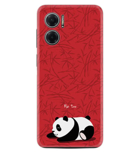 Xiaomi Redmi Note 11E Kılıf Resimli Desenli Silikon Platinium Series Sleeping Panda 1810