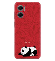 Xiaomi Redmi Note 11E Kılıf Resimli Desenli Silikon Platinium Series Sleeping Panda 1810