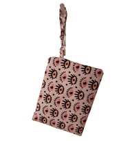 Hande Dizayn Kadın Nazar Savar 4 Metal Aksesuarlı El Askılı Portföy Clutch Çanta
