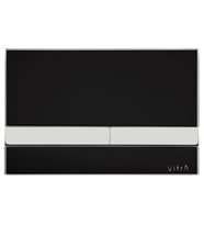 740-1101-Vitra Select Kumanda Paneli - Siyah Cam Slach Krom Buton