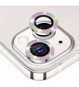 BİNANO IPHONE 11/12 MİNİ DIAMOND KARIŞIK PEMBE CAMERA KORUYUCU