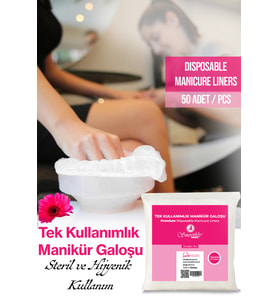 Tek Kullanımlık Manikür Galoşu 50 Adet, Hijyenik ve Premium Kalite