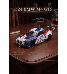 1:24 BMW M4 GTS Metal Model Araba Koleksiyonluk Oyuncak Lisanslı