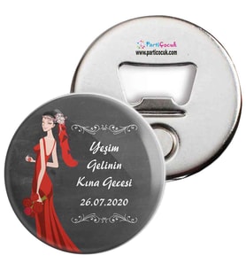 Hediyelik Kına Gecesi Açacak Magnet 24 Adet