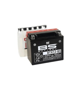 Btx12-Bs Akü (YTX12-) 12v-10 Amper 180 Cca Bakım Gerekmez Akü  Supermoto