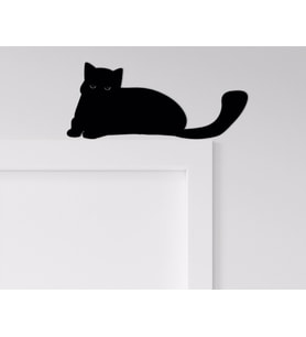 BK Home Kedi Duvar Süsü-2 (Siyah)