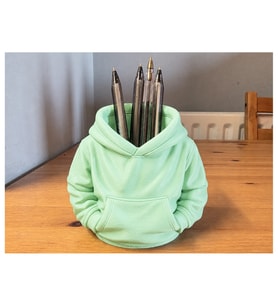 Alvera Kapüşonlu Sweatshirt Kalemlik – 3D Baskı Masaüstü Organizer-Mint