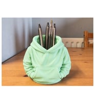 Alvera Kapüşonlu Sweatshirt Kalemlik – 3D Baskı Masaüstü Organizer-Mint