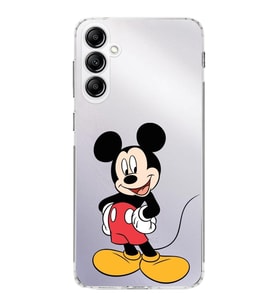 PrintiFy Samsung Galaxy S24 FE ile Kamera Korumalı Kapak Mickey Mouse Tasarımlı Şeffaf Kılıf