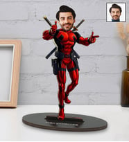 Kişiye Özel Deadpool Tasarımlı Karikatür Biblo
