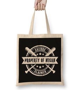 Property Of Negan Walking Dead Bez Çanta Uzun Saplı