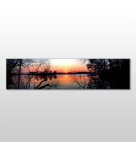 Göl Manzarası Kanvas Tablo 300x100cm (Karışık)