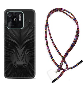 Xiaomi Poco X3 Pro M4 Pro X4 Pro C40 10C Kılıf Boyun Asklı Rasta Silikon Black Fox 1325