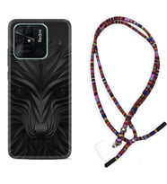 Xiaomi Poco X3 Pro M4 Pro X4 Pro C40 10C Kılıf Boyun Asklı Rasta Silikon Black Fox 1325