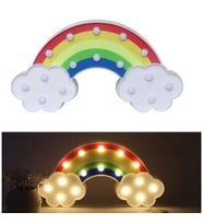 pilelistore Led Işıklı Gökkuşağı Gece Lambası (Çok Renkli)