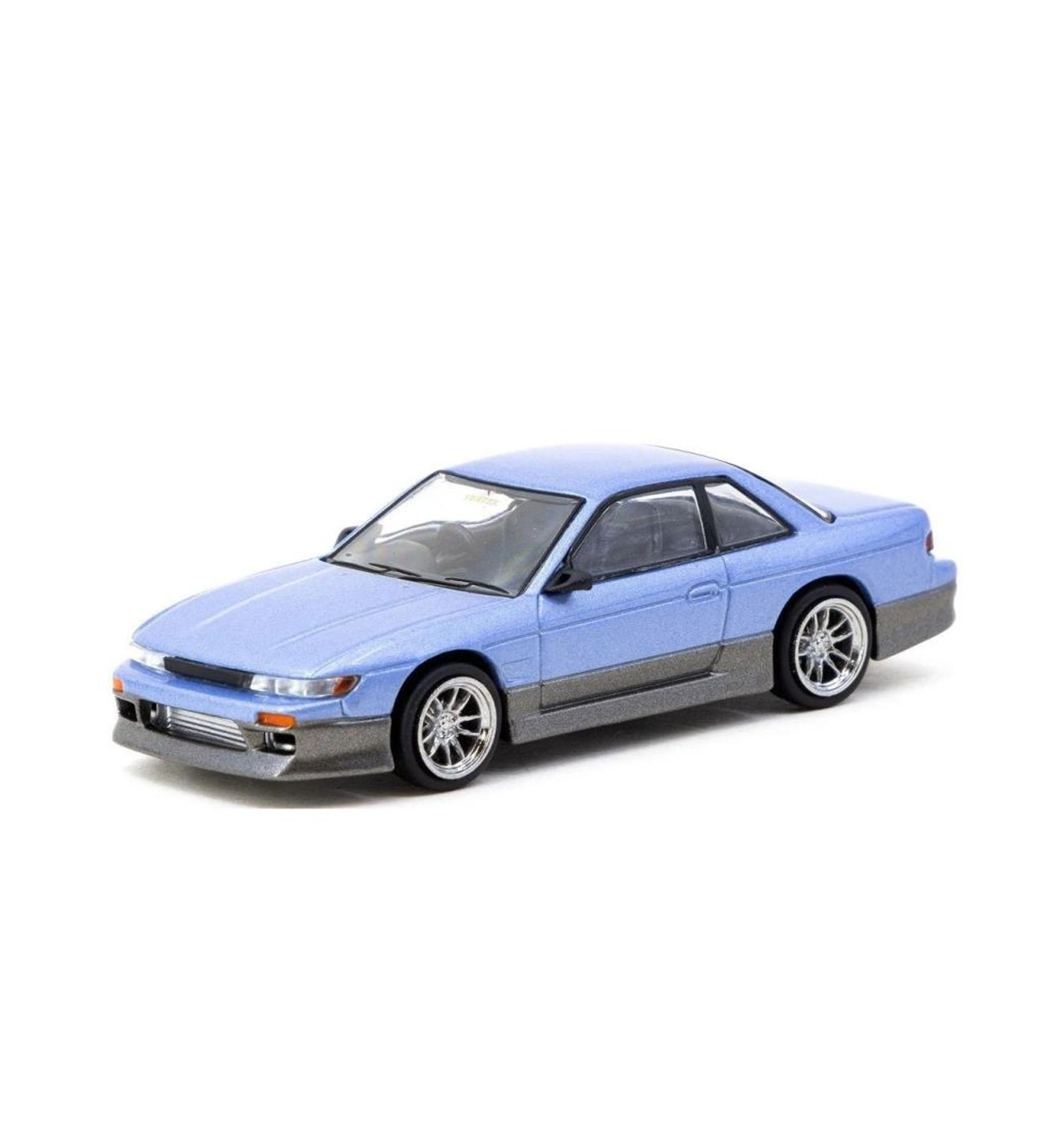 Tarmac Works VERTEX Nissan Silvia S13 Mavi/Gri 1/64 Model Araba