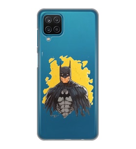 Samsung Galaxy A22 Uyumlu Batman Tasarımlı Şeffaf Telefon Kılıfı