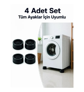 Mey İthalat® Kaymaz Tabanlı 4 Adet Makine Ayak Yükseltici