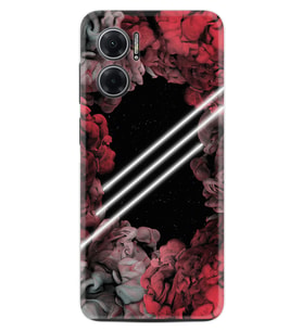 Xiaomi Redmi Note 11E Kılıf Silikon Desen Özel Seri Flowers Line 1732