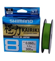 İp Misine Shimano Kairiki Mantis Green (Yeşil) 0,06mm 300mt 8kat