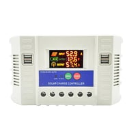 Powermaster PM-60A 12V-24V 10A 4 USB li Dijital Otomatik Solar Şarj Regülatörü Akü Şarj Kontrol Cihazı 12-24 Volt